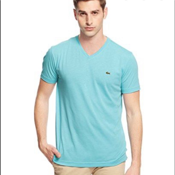 Lacoste Other - Lacoste men’s short sleeve V neck T shirt.